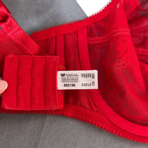 Wacoal New Retro Chic Full Figure Underwire Bra Size 38D Bright Red 855186  - $68 New With Tags - From K