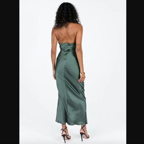 Kodiak Halter Maxi Dress Green