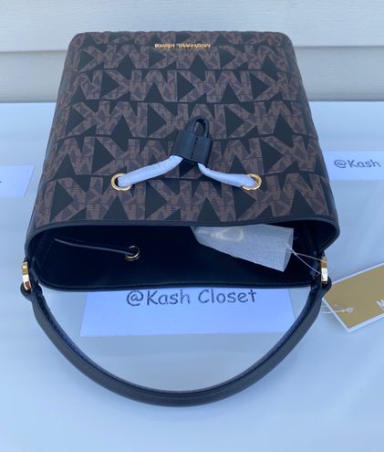 Michael Kors MK Suri MD Bucket Messenger bag  Crossbody- Brown / Black  Multiple - $159 (60% Off Retail) New With Tags - From Kash