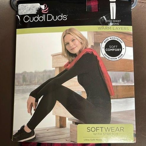 Cuddl Duds Plus Size Softwear with Stretch High-Waist Leggings