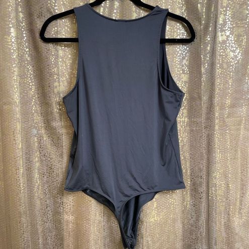 EXPRESS Gray Body Contour High Compression High Neck Bodysuit, Large - $25  - From Jessica