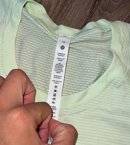 Lululemon Swiftly Tech Short Sleeve Shirt 2.0 Creamy Mint / Creamy Mint  Size 10 - $60 New With Tags - From Stephanie