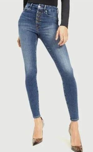 G by Giuliana Button Fly Straight-Leg Jean