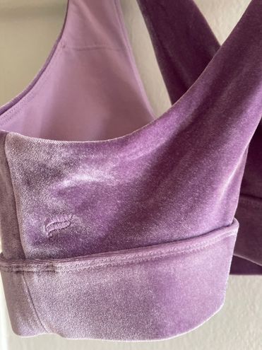 Fabletics Oasis Twist Velour Sports Bra Purple - $30 (37% Off Retail) -  From Ana