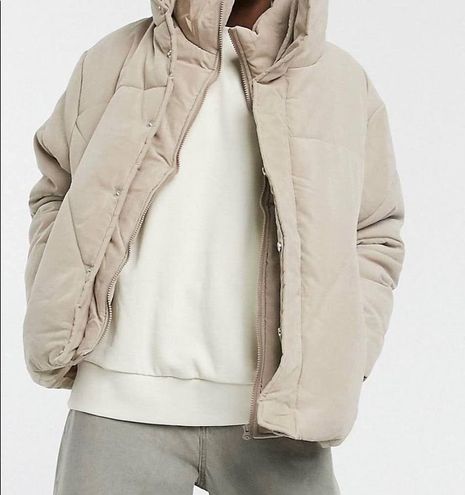 Collusion, Jackets & Coats, Beige Puffer