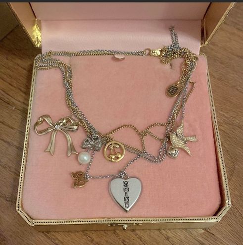 Juicy Couture Retro Pam & Gela Silver Heart Lock Totally Secure Couture  Necklace - $56 New With Tags - From ryan