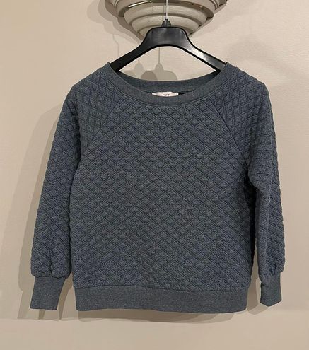 Loft quilted sweatshirt Blue 24 60 Off Retail From Jenny