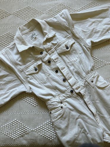 AGOLDE Reyna Denim Jumpsuit – Porcelain