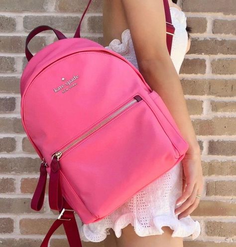 Kate Spade Chelsea The Little Better Nylon Medium Backpack Pink