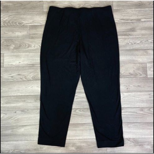 J.Jill Wearever Collection Black Pull On Foward Seam Slim Ankle Pants sz L  Size L - $27 - From Lisa