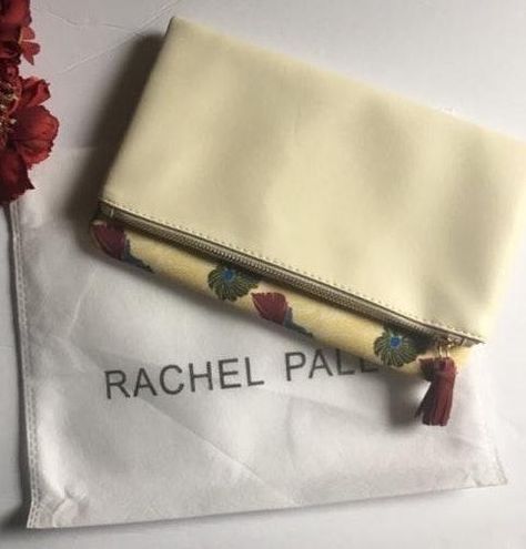 Rachel Pally Reversible Floral Bloom Clutch Bag NWOT Vegan Leather