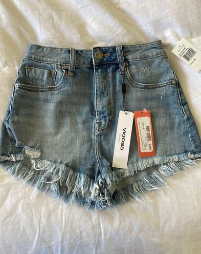 Vigoss Ace High Rise Cut Off Short In medium Wash Size 25 - $17 (64% Off  Retail) - From Rebecca