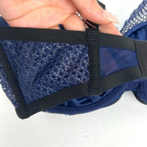 Victoria's Secret NEW Blue Plunge Lightly Lined Fishnet Lace Bra 34DD Size  34 E / DD - $39 (46% Off Retail) New With Tags - From New Moon