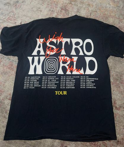 Travis Scott Astroworld Tour Tee Black