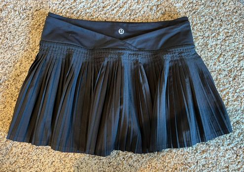 Lululemon Pleated Tennis Skirt Black Size 4 - $47 (37% Off Retail