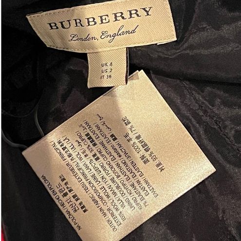 Burberry Hanover Plaid Wool Trousers, Brand Size 4 (US Size 2