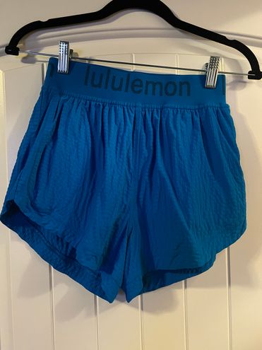 Lululemon Logo Waistband High-rise Training Short Blue Size 4 - $55 (29%  Off Retail) - From Tiffani