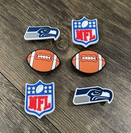 Crocs Seattle Seahawks NFL Football Croc Charms Jibbitz - $12