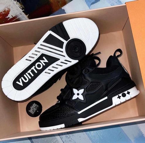 Louis Vuitton LV Skate Sneaker Black White — Kick Game