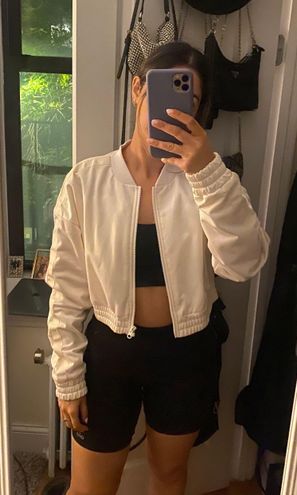 Alo Yoga Prizewinner Cropped Bomber Jacket