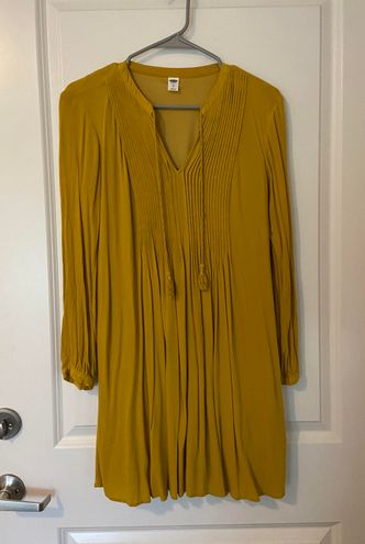 old navy mustard dress