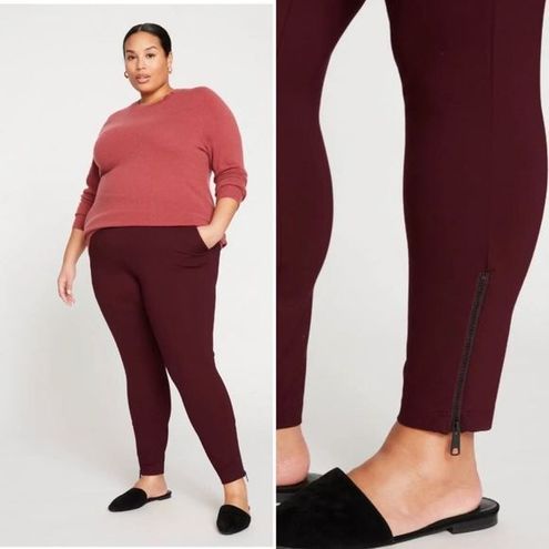 Moro Pocket Signature Ponte Pants - Plum