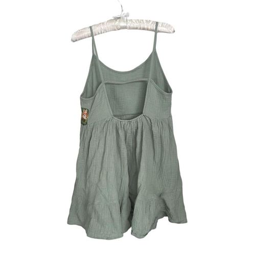 Mahina Green Babydoll Beach Dress Size L - $20 - From Cassie