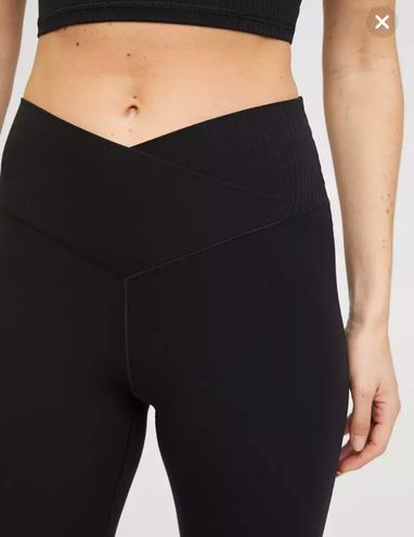 aerie OFFLINE By Real Me High Waisted Crossover Rib Super Flare