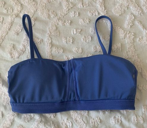 Gymshark Women's Small Bandeau Sports Bra Blue - $40 - From