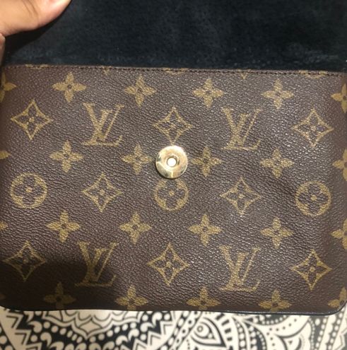 Louis Vuitton Upcycled Vintage Crossbody & Wristlet Black - $230