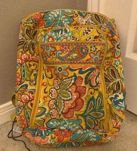 yellow vera bradley backpack