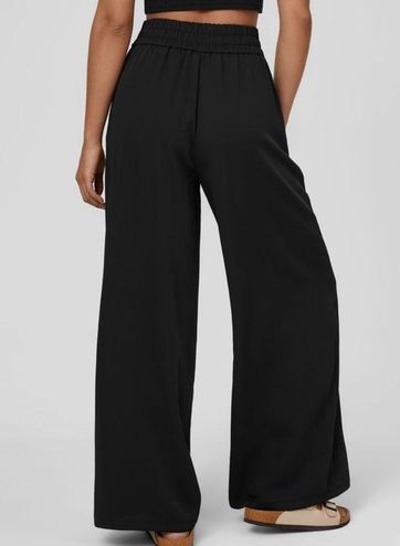Women's High Waisted Invisible Zipper Tie Front Side Pocket Wide Leg Casual  Pants - Halara