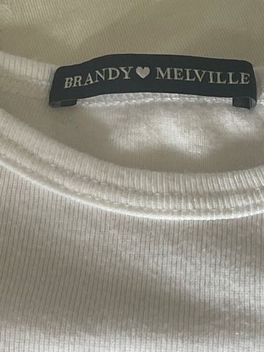 Brandy Melville Ashlyn whispering girls baby tee I - Depop