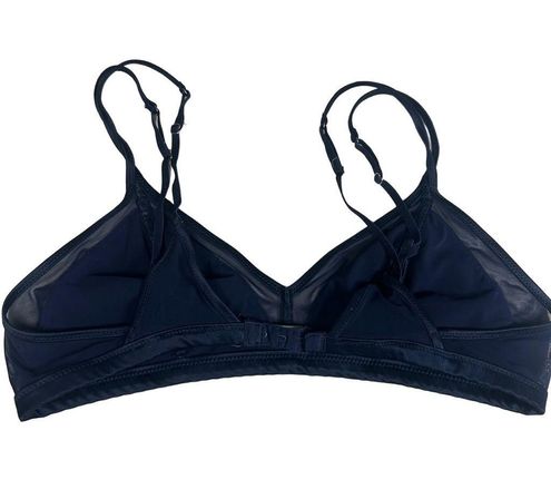 Aerie Women's Intimates Triangle Cupless Bra Navy Medium Blue