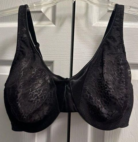 Olga Luxury Lift Lace Overlay Underwire Bra 40DD Black Size undefined - $10  - From Jackie