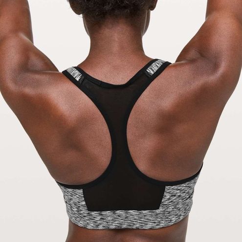 Lululemon Speed Up Sports Bra C/D Spaced Out Space Dye Black