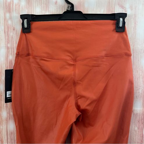 90 Degree by Reflex Interlink Faux Leather Orange High Waist Flare Yoga  Pants Size L - $32 New With Tags - From Melissa