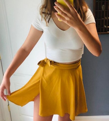 American Apparel Wrap Skirt Orange - $19 (36% Off Retail) - From