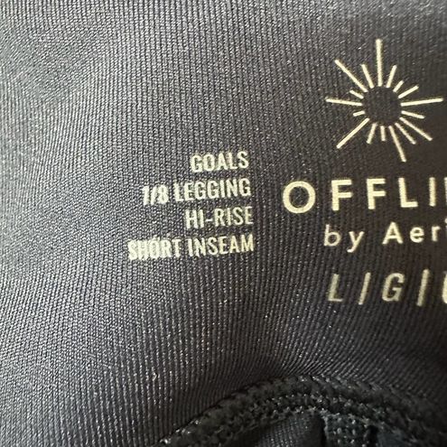 Aerie Offline Goals High Rise 7/8 Legging Short Inseam Size Large Blue -  $30 New With Tags - From Luchie