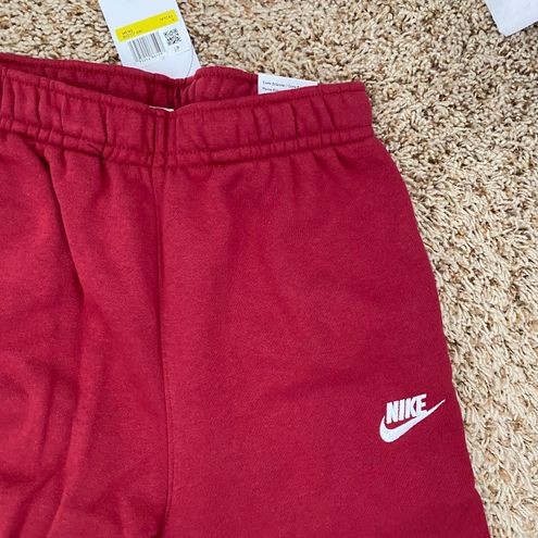 experiencia algodón Dependiente Nike Swoosh Burgundy Sweatpants Red - $59 (62% Off Retail) New With Tags -  From Savannah