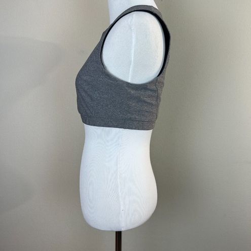 Lululemon Sports Bra 8 Gray Black Mesh Sheer Insert Stretch Comfort Womens  Size M - $35 - From Jamie