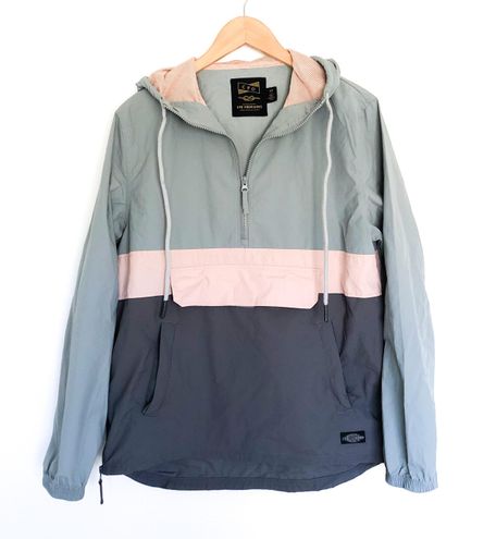 Urban Outfitters CPO Provisions Windbreaker Jacket Gray 52 48