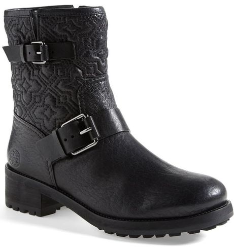 Tory Burch Brown Chrystie Quilted Moto Boots/Booties Size 8 - $39 (85% Off  Retail) - From Libbey