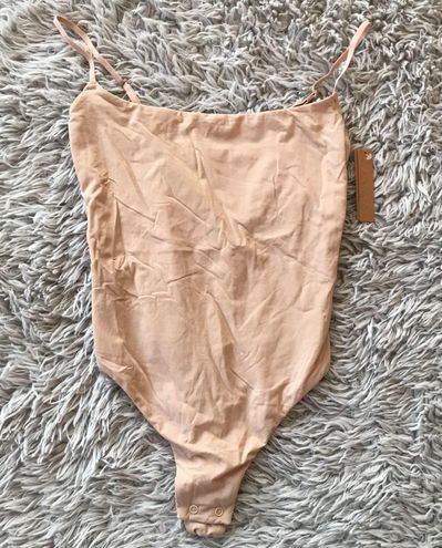 SKIMS Fits Everybody Cami Thong Bodysuit in Mica