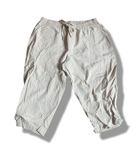 White stag denim on sale capris elastic waist