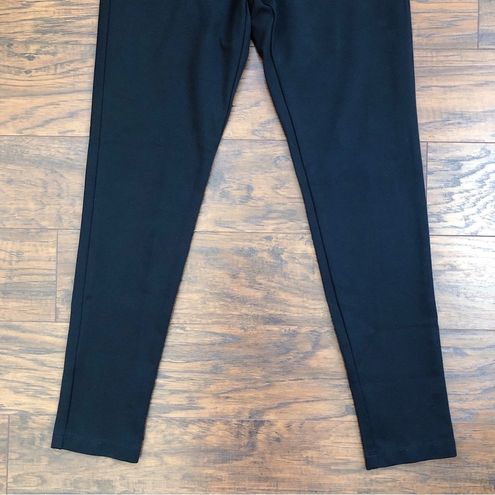 J McLaughlin Becca Leggings black knit stretch slim skinny pants 8