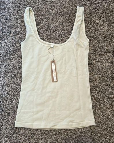 SKIMS Cotton Jersey Tank in Bone NWT Size XS - $55 New With Tags - From  Cutie