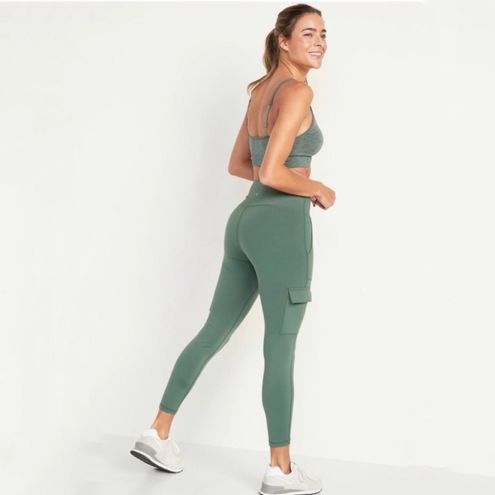 High-Waisted PowerPress Cargo 7/8 Leggings