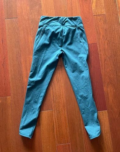 Free People FP Movement Teal Leggings with Side Cutouts Blue
