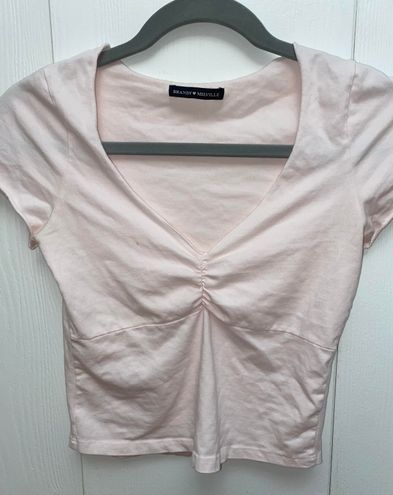 Brandy Melville Light Pink Gina Top 11 45 Off Retail From Claudia